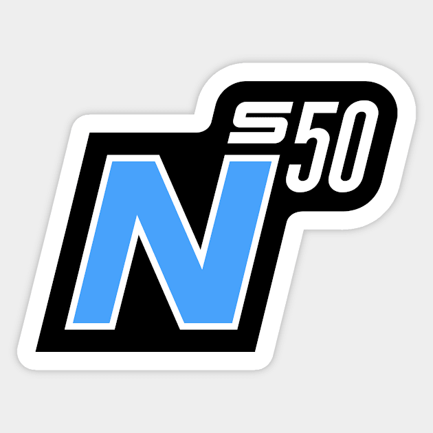 S50 N logo (v2) Sticker by GetThatCar